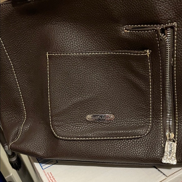 **NWOT** Trinity Ranch Stylish Brown and Black Satchel Conceal Carry - Picture 8 of 10